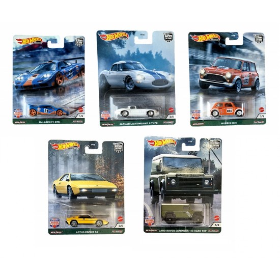 HW Macheta Set 2021 British Horsepower, 1:64 Hot Wheels Premium