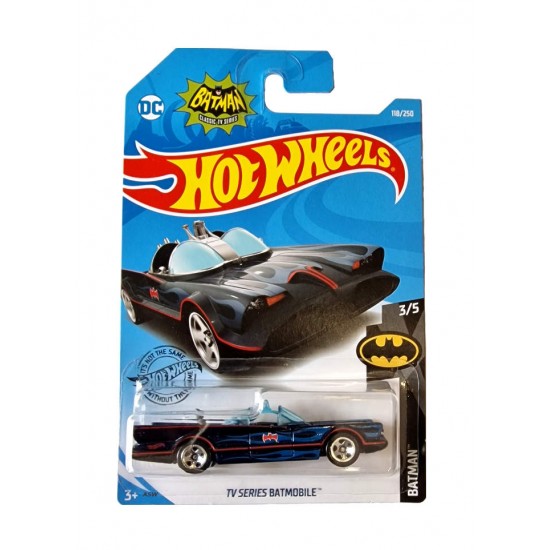 HW Macheta Batmobile TV Series 2nd ML2019US 118/250, 1:64 Hot Wheels