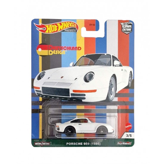 HW Macheta Porsche 959 1986 3/5, 1:64 Hot Wheels Premium