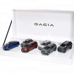 Macheta auto Dacia Set 6xModele Dacia new logo 2023, 1:43 Dealer edition