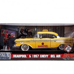 Macheta auto Chevrolet Bel Air *Deadpool Taxi with Figure, 1:24 Jada