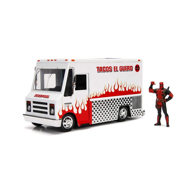 Macheta auto Foodtruck Taco *Deadpool with Figure, 1:24 Jada