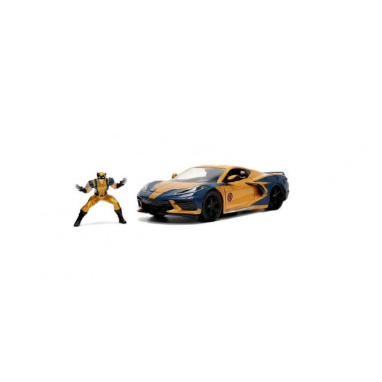 Macheta auto Chevrolet Corvette Marvel X-men 2020, 1:24 Jada