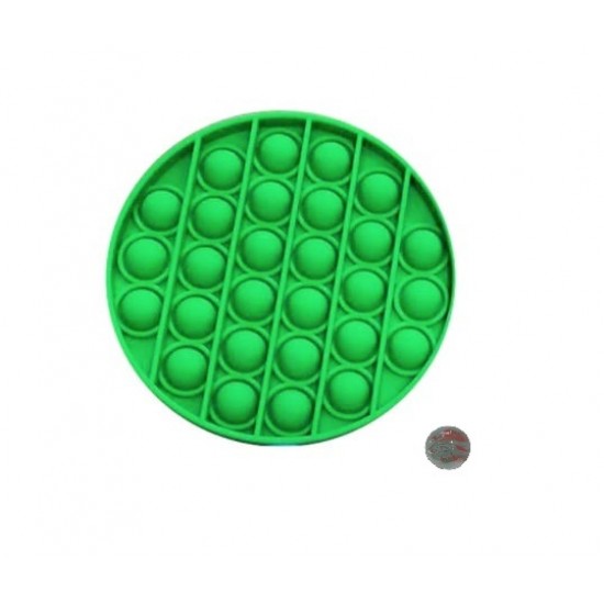 Jucarie senzoriala antistres Pop It + bila sticla, cerc verde