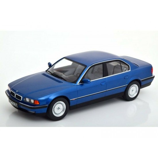 Macheta auto BMW 740i E38 1.series 1994 albastru LE 1000 pcs, 1:18 KK Scale