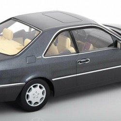 Macheta auto Mercedes-Benz 600 SEC C140 1992 gri LE 1500 pcs, 1:18 KK Scale