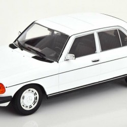 Macheta auto Mercedes-Benz 230E W123 1975 alb LE 1000 pcs, 1:18 KK Scale