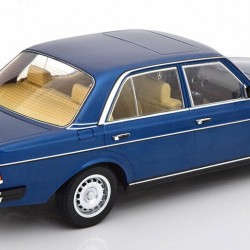 Macheta auto Mercedes-Benz 280E W123 1977 albastru LE 1000 pcs, 1:18 KK Scale