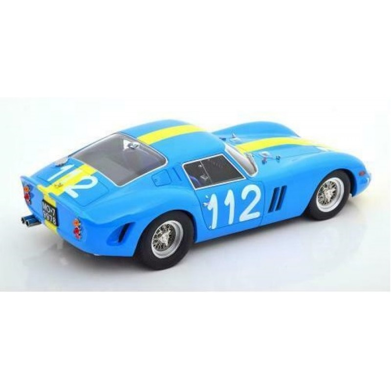 Macheta auto Ferrari 250 GTO No.112 Targa Florio 1964 Albastru/galben, 1:18 KK Scale