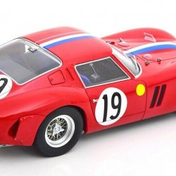 Macheta auto Ferrari 250 GTO No.19, 2nd 24h Le Mans 1962 rosu, 1:18 KK Scale