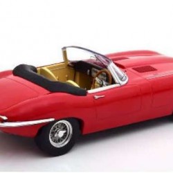 Macheta auto Jaguar E-Type Decapotabila Seria 1 LHD rosu 1961, 1:18 KK Scale