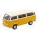 Macheta auto Volkswagen Bus T2b, 1972, alb/galben, 1:18, KK Scale