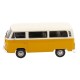 Macheta auto Volkswagen Bus T2b, 1972, alb/galben, 1:18, KK Scale