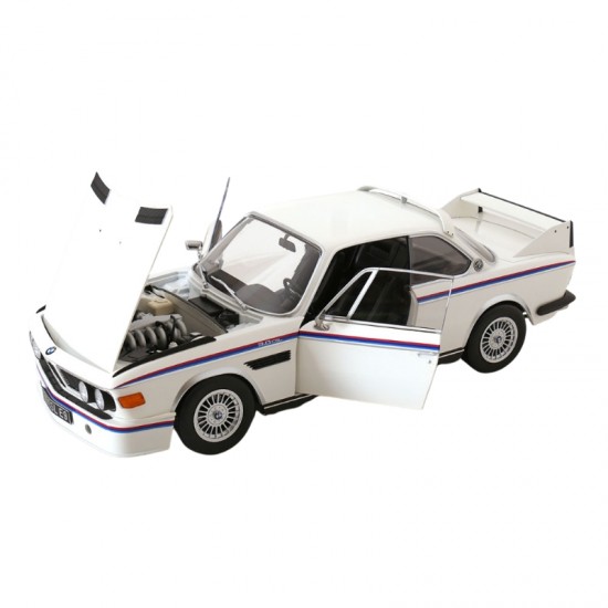 Macheta auto BMW 3,0 CSL (E9), alba, 1973, 1:12, KK Scale
