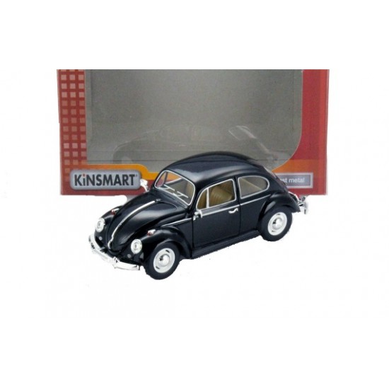 Macheta auto Volkswagen Classic Beetle negru 1967, 1:24 Kinsmart