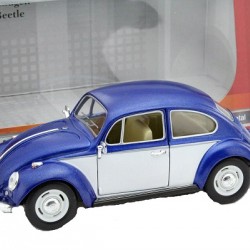 Macheta auto Volkswagen Classic Beetle albastru 1967, 1:24 Kinsmart