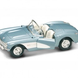 Macheta auto Chevrolet Corvette albastru 1957, 1:24 Lucky Diecast