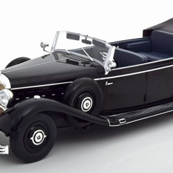 Macheta auto Mercedes-Benz 770 (W150) decapotabila 1938 negru, 1:18 MCG