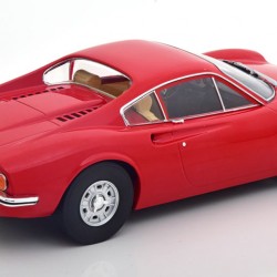 Macheta auto Ferrari Dino 246 GT 1969 rosu, 1:18 MCG