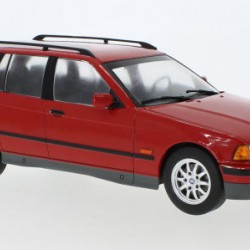 Macheta auto BMW Seria 3 rd (E36) Touring rosu 1995, 1:18 MCG