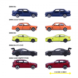 Macheta auto Giftpack 5x BMW 1:64, Majorette