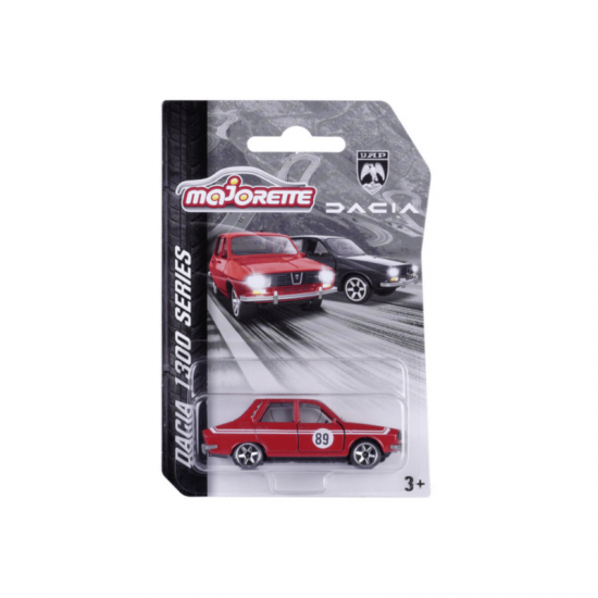 Macheta auto Dacia 1300 rosie Raliu, 1:64, Majorette