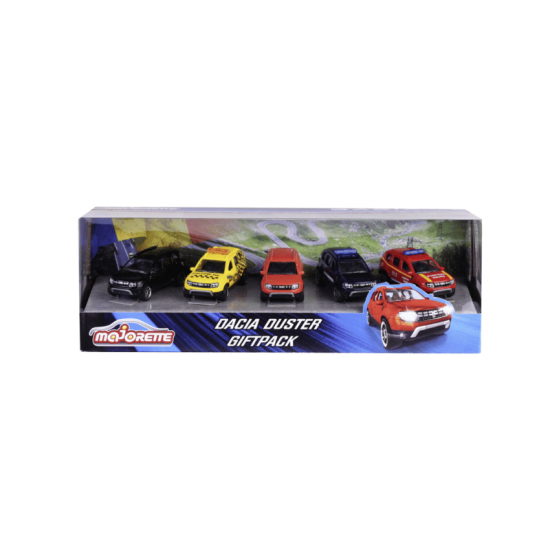Macheta auto Giftpack 5x Dacia Duster, 1:64, Majorette