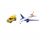 Macheta auto + macheta avion Dacia Duster Follow Me + Boeing 747, 1:64, Majorette