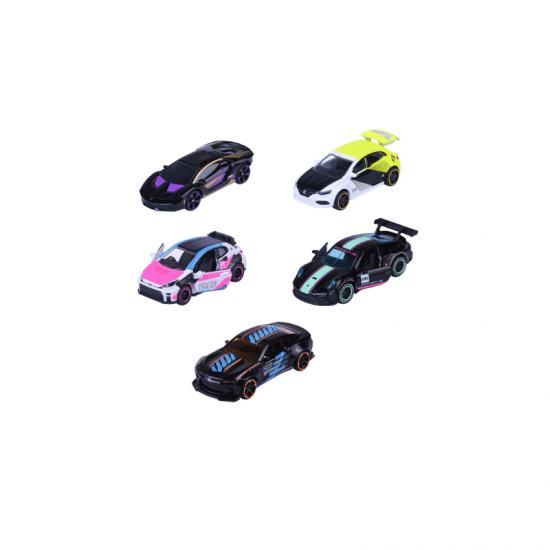 Macheta auto Giftpack 5x Neon Racer, 1:64, Majorette 