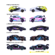 Macheta auto Giftpack 5x Neon Racer, 1:64, Majorette 