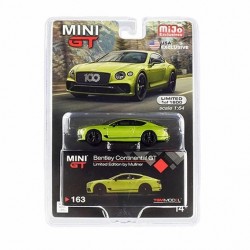 Macheta auto Bentley Continental GT. Limited Edition by Mulliner green 2019 MGT163 Mijo, 1:64 Mini GT