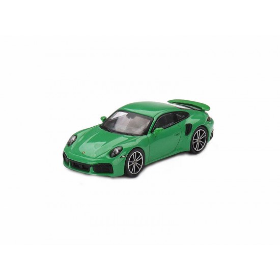 Macheta auto Porsche 911 Turbo S python green MGT525, 1:64 Mini GT