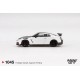 Macheta auto Nissan GTR (35) Nismo Brilliant White Pearl 2024 1:64 Mini GT MGT1045