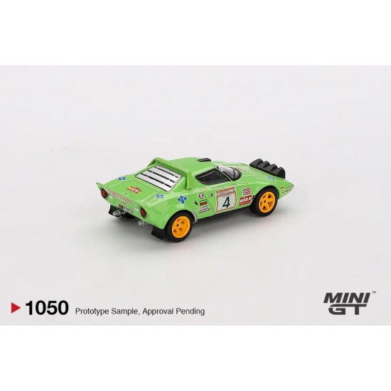 Macheta auto Lancia Stratos HF #4 Spanishrally Champion, 1979, 1:64, MGT01050-L, Mini GT