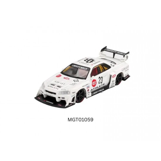 Macheta auto Nissan GTR (R34) Super Silhouette Athlete/Collet, 2024, 1:64, MGT01059-R, Mini GT