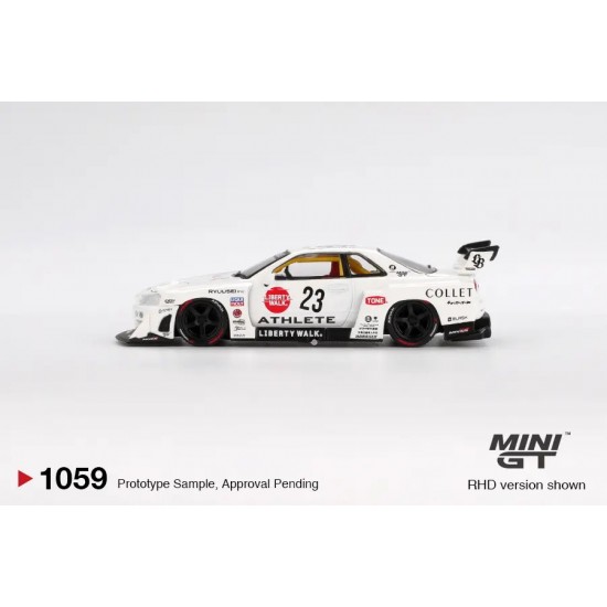 Macheta auto Nissan GTR (R34) Super Silhouette Athlete/Collet, 2024, 1:64, MGT01059-R, Mini GT