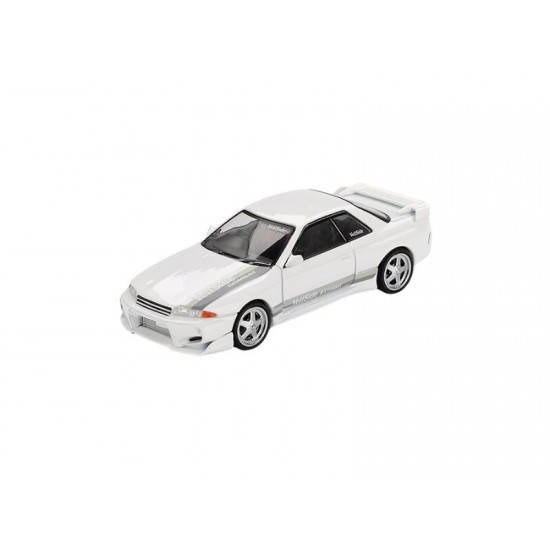 Macheta auto Nissan Skyline GT-R (R32) Veilside Combat, C-I White, 2011, 1:64, MGT01066-R, Mini GT
