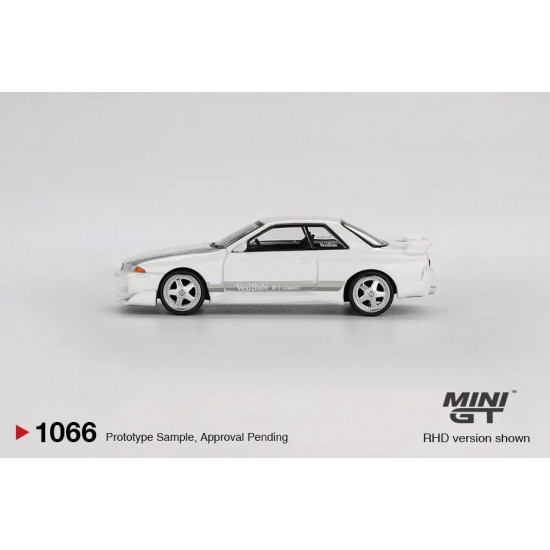 Macheta auto Nissan Skyline GT-R (R32) Veilside Combat, C-I White, 2011, 1:64, MGT01066-R, Mini GT
