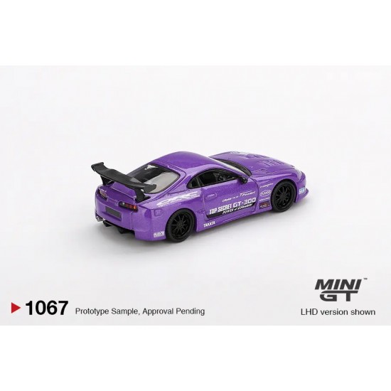 Macheta auto Toyota Supra MK4 (A80) Top Secret GT-300 Top Secret, Purple, 2014, 1:64, MGT01067-L, Mini GT