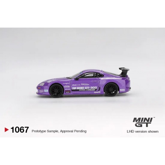 Macheta auto Toyota Supra MK4 (A80) Top Secret GT-300 Top Secret, Purple, 2014, 1:64, MGT01067-L, Mini GT
