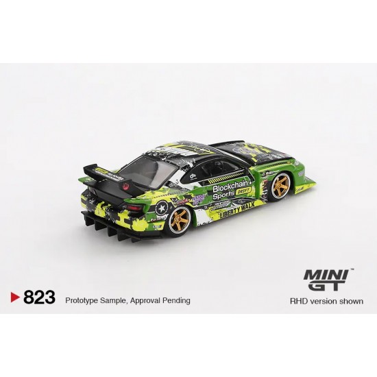 Macheta auto Nissan Silvia S15 LB-Super Silhouette #555 V2 Formula Drift Japan, 2024, 1:64, MGT00823-R, Mini GT