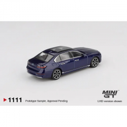 Macheta auto BMW I7 XDRIVE60, Tanzanite Blue Metallic, 2022, MGT01111-L, 1:64, Mini GT