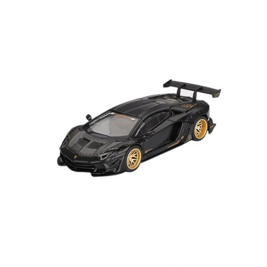 Macheta auto Lamborghini Aventador LBWK, Limited Edition, Matte Black, 2025, MGT01087-L, 1:64, Mini GT