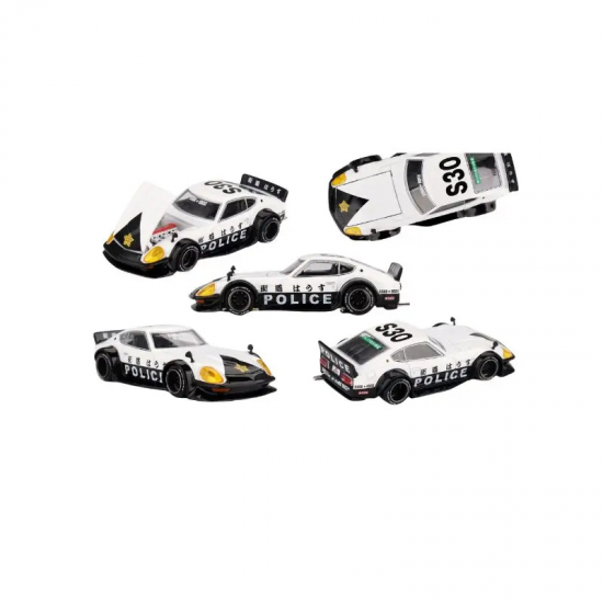 Macheta auto Nissan Fairlady Z, Kaido GT Police, 1978, KHMG208, 1:64, Mini GT