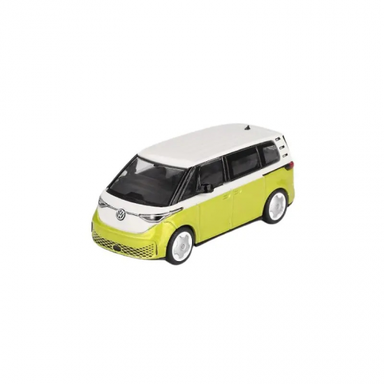 Macheta auto Volkswagen Id.Buzz, Candy White – Pomelo Yellow, 2023, MGT01110-L, 1:64, Mini GT