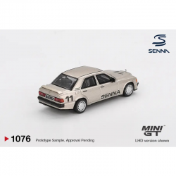 Macheta auto Mercedes-Benz 190e 2.3-16 #11 Ayrton Senna W/ Figure Race of Champions, 1984, MGT01076-L, 1:64, Mini GT