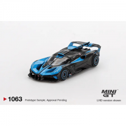 Macheta auto Bugatti Bolide Presentation Black and Blue 2024, MGT01063-L, 1:64, Mini GT
