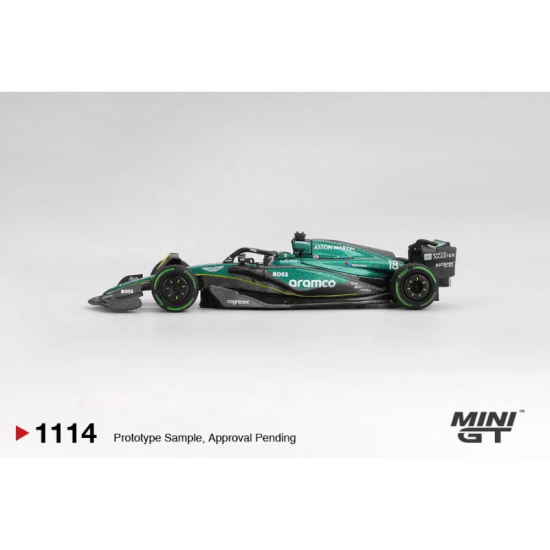 Macheta auto Aston Martin AMR24, #18 L. Stroll, Canadian GP 2024, MGT01114-L, 1:64, Mini GT