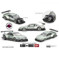 Macheta auto Nissan Silvia S13-R Kaido Works V1, 1991, KHMG232, 1:64, Mini GT