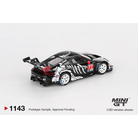 Macheta auto Porsche 911 (992) Gt3 R #77 Gtd Pro Ao Racing Petit Le Mans 2025, MGT01143-L, 1:64, Mini GT